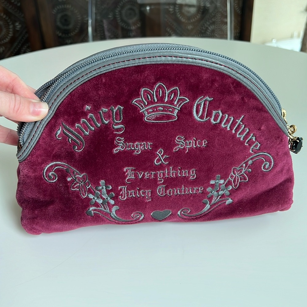 Y2K Juicy Couture cosmetic pouch
